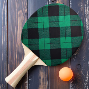 Pala De Ping Pong Clásico Cuadro Verde
