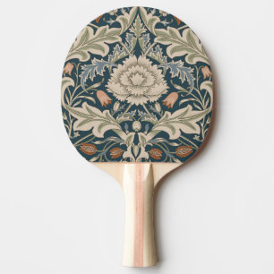 Pala De Ping Pong Clásico de flores del jardín floral de William Mor