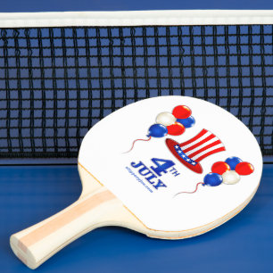Pala De Ping Pong Clásico del Día de la Independencia del 4 de julio