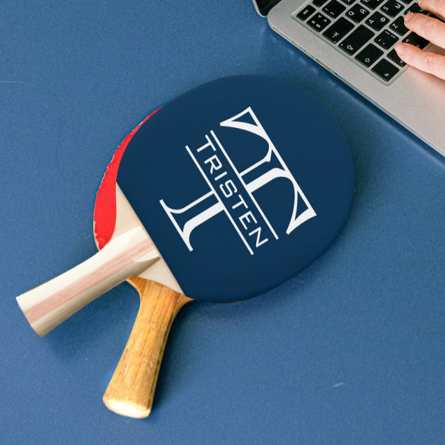 Pala De Ping Pong Clásico Personalizado con Monograma (Subido por el creador)