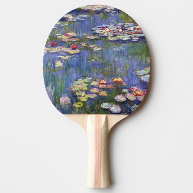 Pala De Ping Pong Claude Monet - Lilies de agua / Nympheas (Anverso)