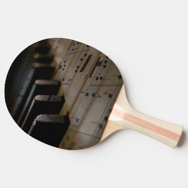 Pala De Ping Pong Claves de piano de música antigua (Lateral)