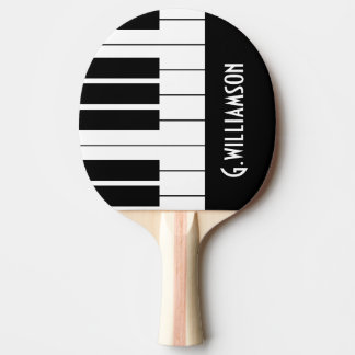 Pala De Ping Pong Claves musicales de piano | Añadir su nombre
