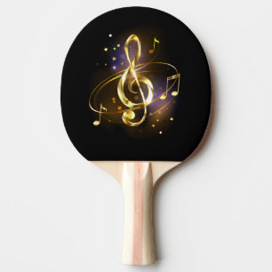 Pala De Ping Pong Clef Musical de Triple Dorado