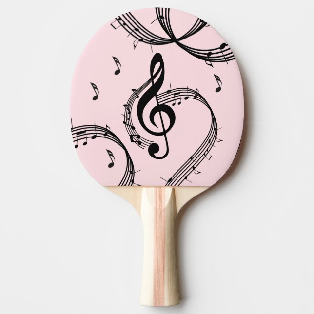 Pala De Ping Pong Climactic G Clef Music Pink (Anverso)