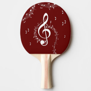 Pala De Ping Pong Climactic G Clef Music Red