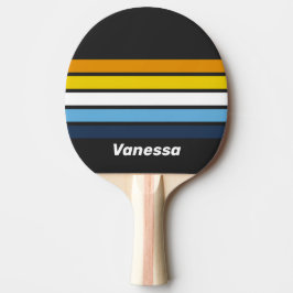 Pala De Ping Pong Coal Nightfall Across Striping with Name