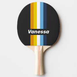 Pala De Ping Pong Coal Nightfall Pin Striped with Name