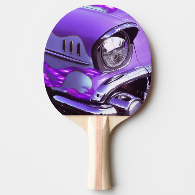 Pala De Ping Pong Coche clásico: Chevrolet con la capilla llameante (Anverso)