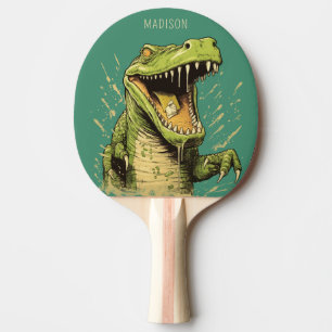 Pala De Ping Pong Cocodrilo de nombre personalizado