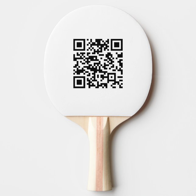 Pala De Ping Pong Código QR creado al instante (introduciendo su URL (Anverso)