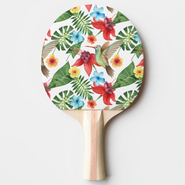 Pala De Ping Pong Colibrí tropical (Anverso)