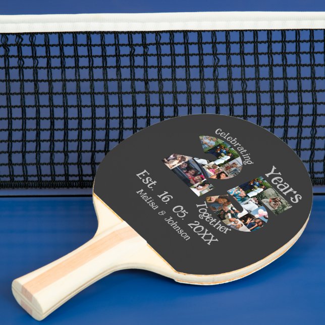 Pala De Ping Pong collage de fotos del 25 aniversario del boda del p (in situ)