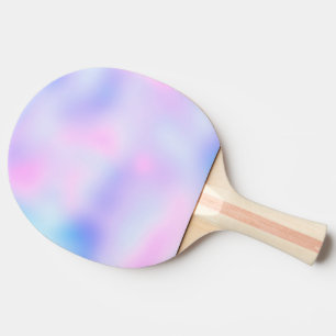 Pala De Ping Pong Color arcoiris pastel Ombre de degradado negro