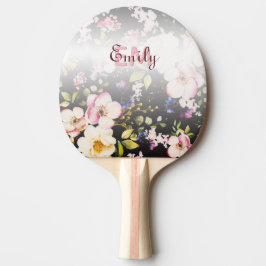 Pala De Ping Pong Color de agua rosas amarillas rosas rosas rosas ne