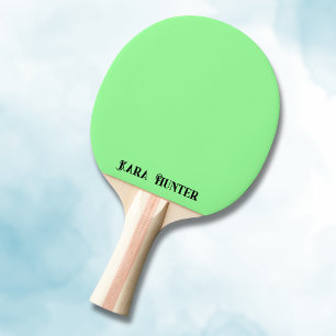 Pala De Ping Pong Color de la tinta neón   Guión personalizado negro