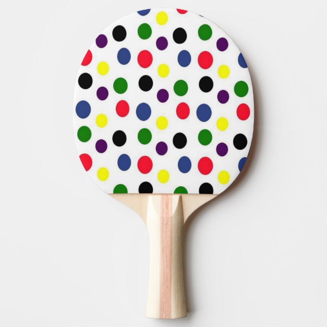 Pala De Ping Pong Color de lunares (Anverso)