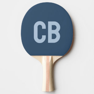 Pala De Ping Pong Color de tendencia Ping Pong Paddle azul serio