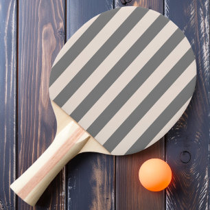 Pala De Ping Pong Color Rosa Castillo de Arena con Rayas Polo
