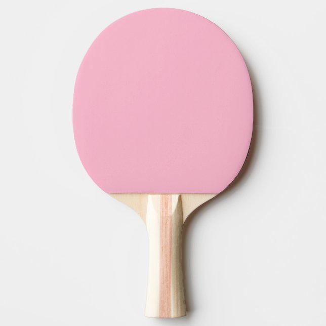 Pala De Ping Pong Color sólido rosa del bebé (Anverso)