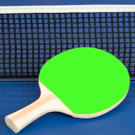 Pala De Ping Pong Color sólido verde neón | Clásica