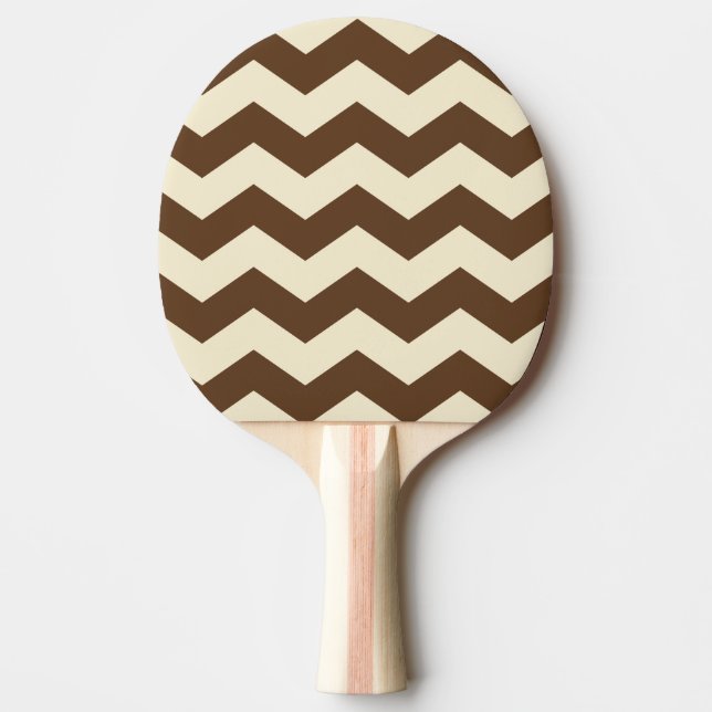 Pala De Ping Pong Color Zigzag Franja Bosque Profundo (Anverso)