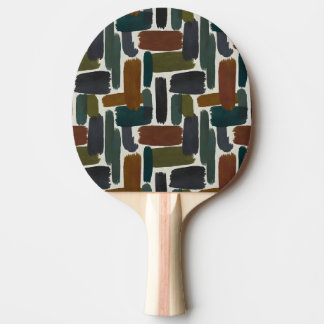 Pala De Ping Pong Colored brushstrokes in dark tones