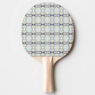 Pala De Ping Pong Colores pastel de acuarela salada sobre blanco nub