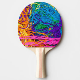 Pala De Ping Pong Colorida fotografía de punto de hilado en Yarn Cro