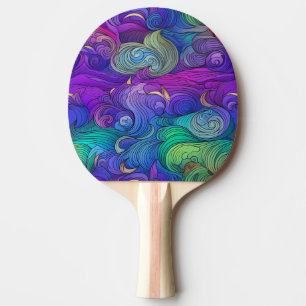 Pala De Ping Pong Coloridas Rosas Arcoiris