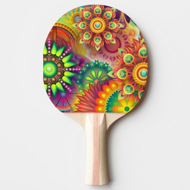 Pala De Ping Pong colorido (Anverso)