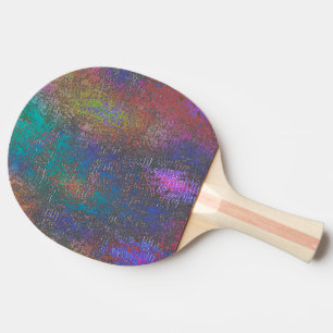 Pala De Ping Pong Colorido de brillo de piel suave, puntos envejecid