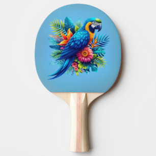 Pala De Ping Pong Colorido macao tropical azul
