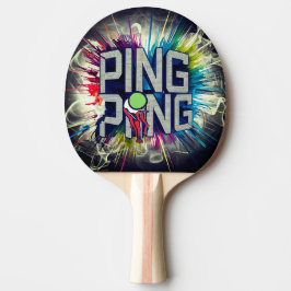 Pala De Ping Pong colorido moderno Resumen de moda