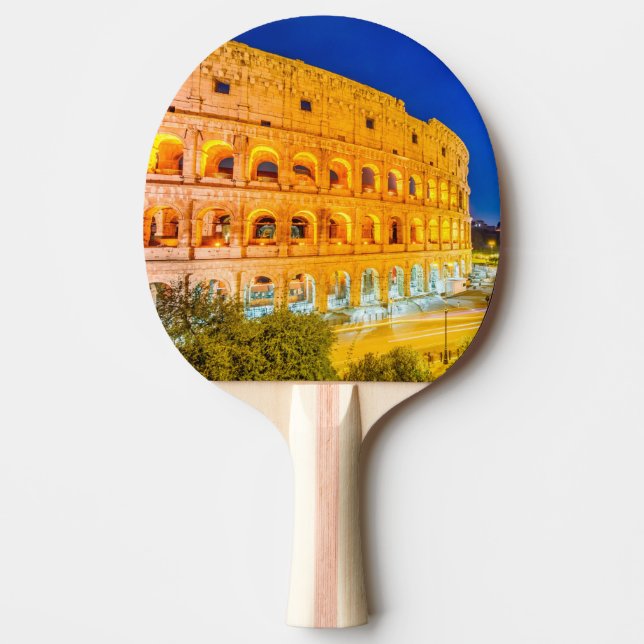 Pala De Ping Pong Colosseo Roma Italia (Anverso)