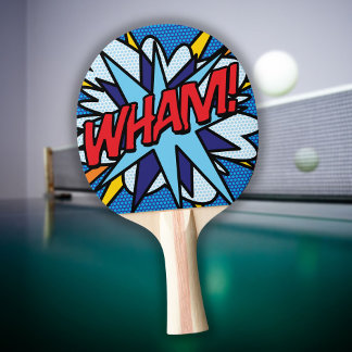 Pala De Ping Pong ¡Cómic Book Pop Art WHAM!