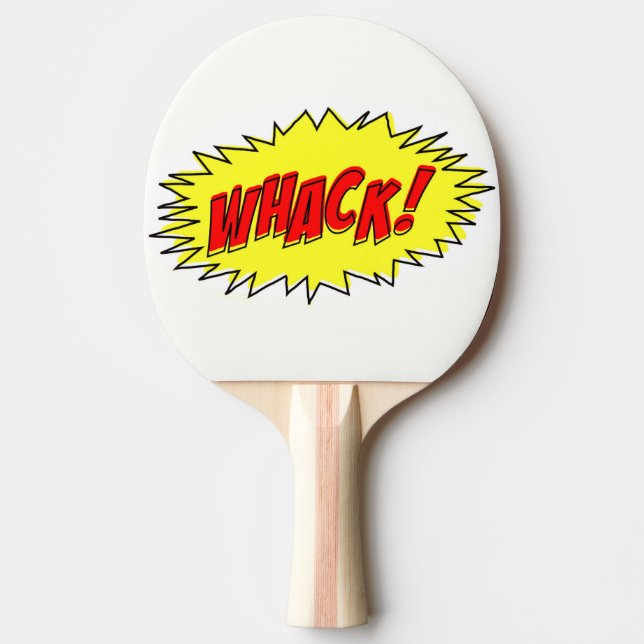 Pala De Ping Pong ¡Cómico Retro Whack Whack! Ping Pong Paddle (Anverso)
