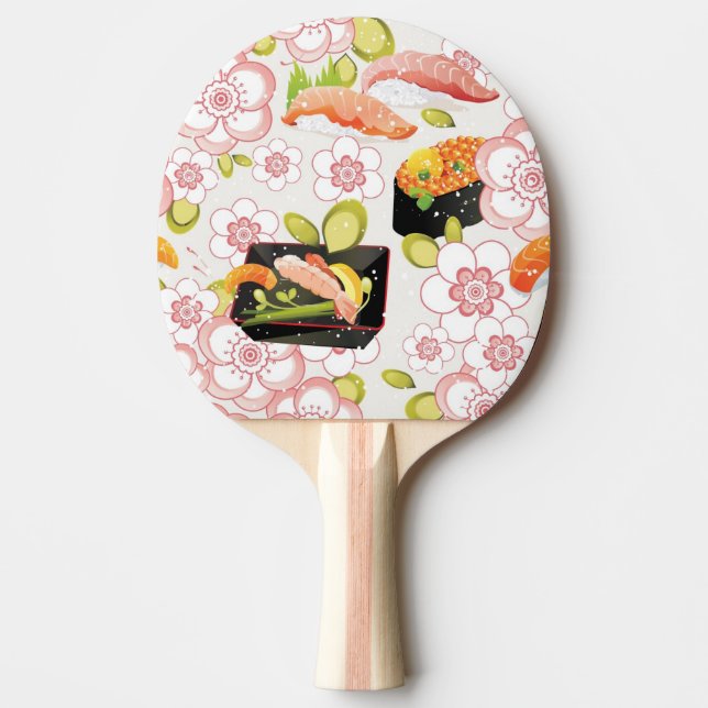 Pala De Ping Pong Comida japonesa: Modelo 2 del sushi (Anverso)