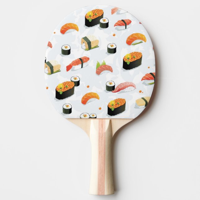 Pala De Ping Pong Comida japonesa:Patrón de sushi (Anverso)