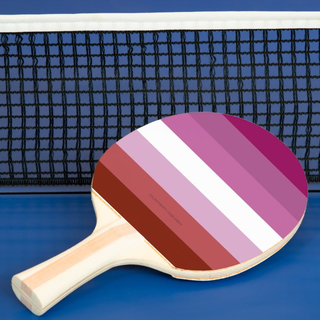 Pala De Ping Pong Comunidad femenina de la bandera del orgullo lésbi (in situ)