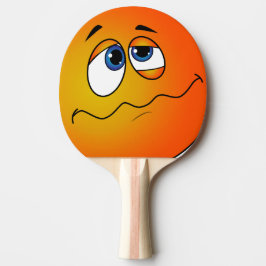Pala de ping pong con emoji.