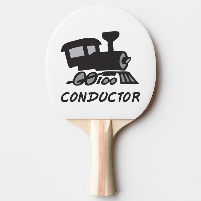 Pala De Ping Pong Conductor de tren (Anverso)