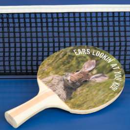 Pala De Ping Pong Conejo de cola de cola de cola dulce y curioso