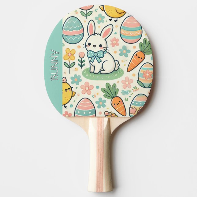 Pala De Ping Pong Conejo de Pascua (Anverso)