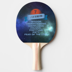 Pala De Ping Pong Confirmación 7 Regalos del Espíritu Santo