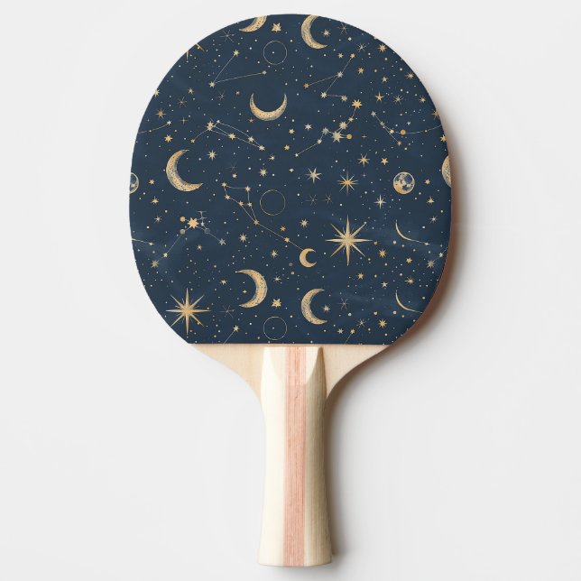 Pala De Ping Pong Constelación celeste - Noche estrellada (1) (Anverso)