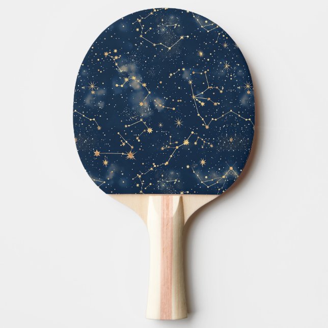 Pala De Ping Pong Constelación celeste - Noche estrellada (5) (Anverso)
