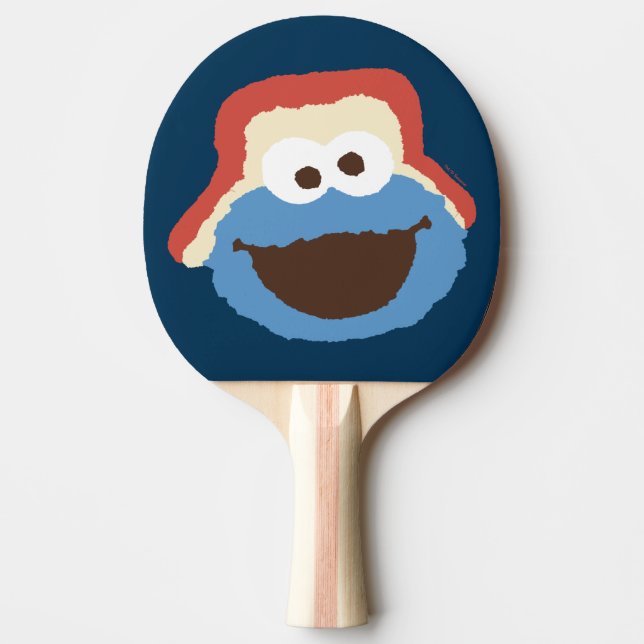 Pala De Ping Pong Cookie Monster Woodland Face (Anverso)