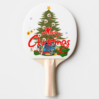 Pala De Ping Pong cool Christmas with skulls 