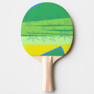 Pala De Ping Pong Copo de Nieve Azul en la Montaña del Amanecer